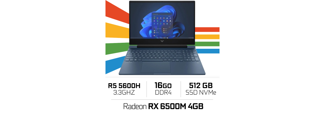 Laptop Gamer HP Victus De 15.6 144Hz, Con Core I5-12450H Y GeForce GTX 1650 Modelo Hp 15 Fa0031dx