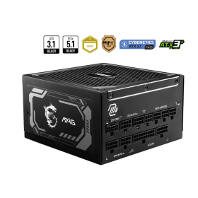 MSI MAG A1000GL PCIE5 80PLUS Gold 1000W Noir Plus de 900 W MSI, Ultra Pc Gamer Maroc