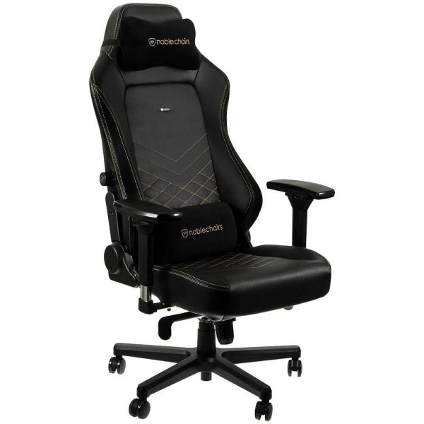 Noblechairs HERO Black/Gold Chaise gamer Noblechairs, Ultra Pc Gamer Maroc