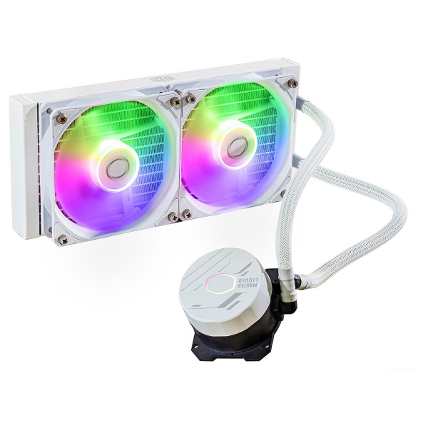 Cooler Master MasterLiquid 240L Core ARGB White Edition Refroidissement Cooler Master, Ultra Pc Gamer Maroc