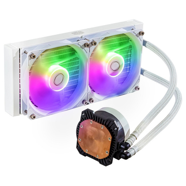 Cooler Master MasterLiquid 240L Core ARGB White Edition Refroidissement Cooler Master, Ultra Pc Gamer Maroc