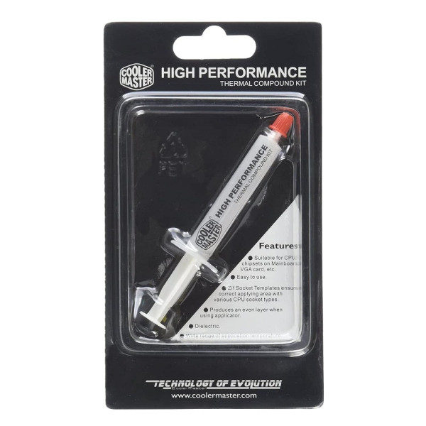 Cooler Master HKT-002 High Performance Thermal Paste Pâte thermique PC Cooler Master, Ultra Pc Gamer Maroc