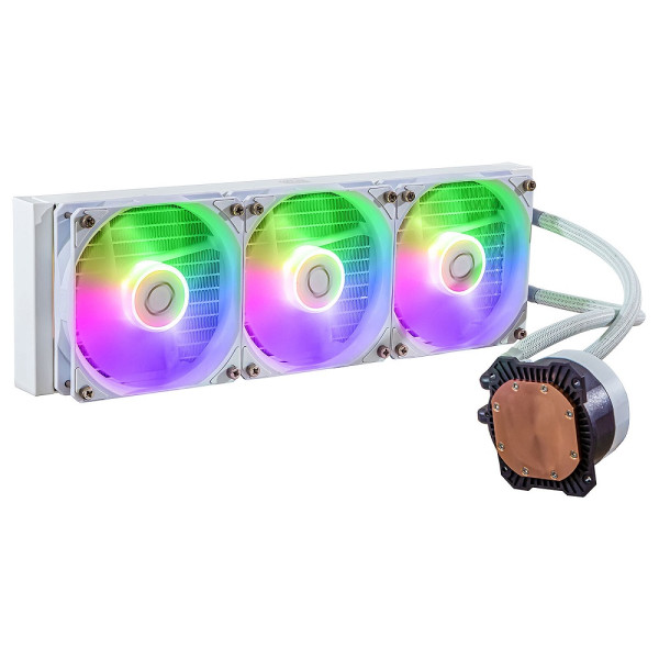 Cooler Master MasterLiquid 360L Core ARGB White Edition Refroidissement Cooler Master, Ultra Pc Gamer Maroc