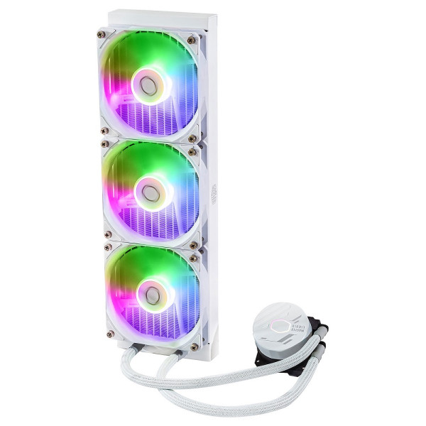 Cooler Master MasterLiquid 360L Core ARGB White Edition Refroidissement Cooler Master, Ultra Pc Gamer Maroc
