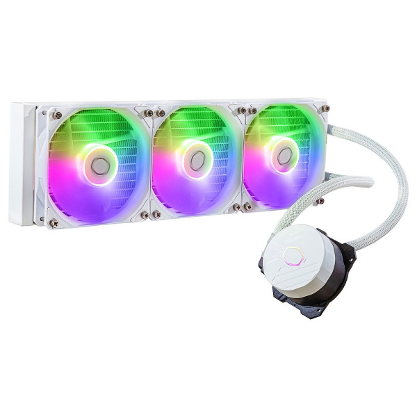 Cooler Master MasterLiquid 360L Core ARGB White Edition Refroidissement Cooler Master, Ultra Pc Gamer Maroc