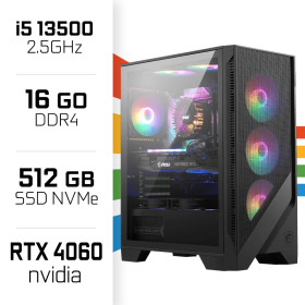 PC Gamer UltraPC i5 13500/512GB SSD/16GB/RTX4060 PC Gamer Standard UltraPC, Ultra Pc Gamer Maroc