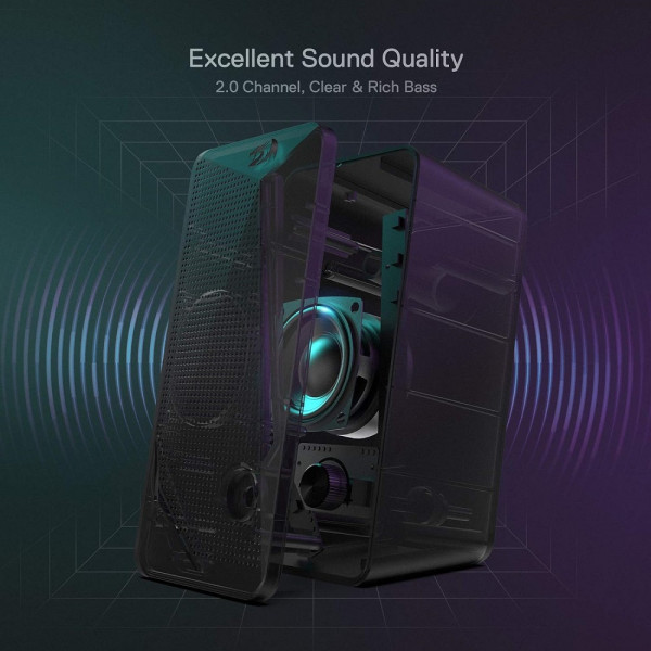 Redragon GS510 Waltz Gaming Speaker 2.0 Périphériques Redragon, Ultra Pc Gamer Maroc