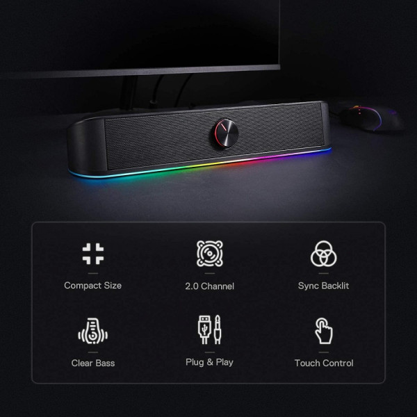 Redragon GS560 Adiemus Gaming Speaker Périphériques Redragon, Ultra Pc Gamer Maroc