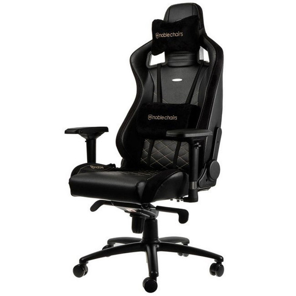 Noblechairs EPIC Black/Gold Chaise gamer Noblechairs, Ultra Pc Gamer Maroc