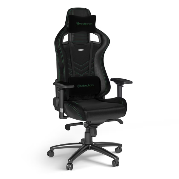 Noblechairs EPIC Black/Green Chaise gamer Noblechairs, Ultra Pc Gamer Maroc