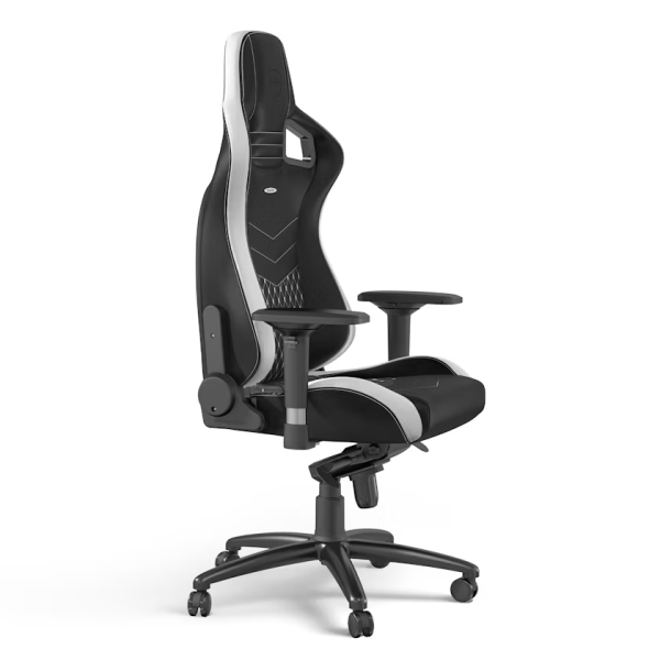 Noblechairs EPIC Real Leather Black/Red/White Chaise gamer Noblechairs, Ultra Pc Gamer Maroc