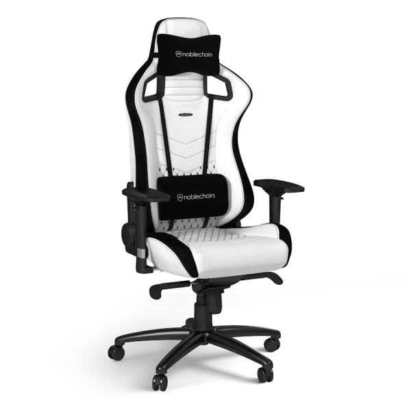 Noblechairs EPIC White/Black Chaise gamer Noblechairs, Ultra Pc Gamer Maroc