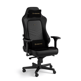 Noblechairs HERO Real Leather Black Chaise gamer Noblechairs, Ultra Pc Gamer Maroc