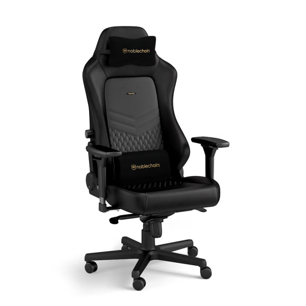 Noblechairs HERO Real Leather Black Chaise gamer Noblechairs, Ultra Pc Gamer Maroc