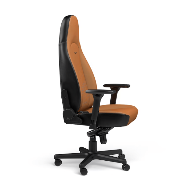 Noblechairs ICON Real Leather Cognac/Black Chaise gamer Noblechairs, Ultra Pc Gamer Maroc