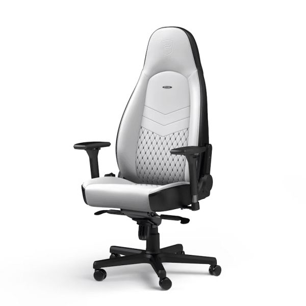 Noblechairs ICON White/Black Chaise gamer Noblechairs, Ultra Pc Gamer Maroc