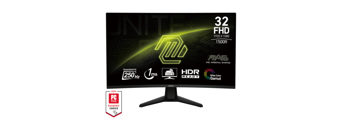 MSI MAG 32C6X 31,5" 1ms 250Hz Curved