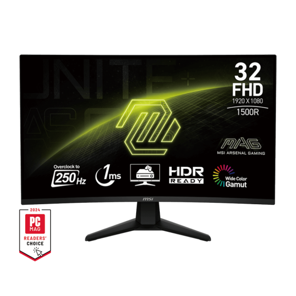 MSI MAG 32C6X 32" 250Hz Curved Moniteurs MSI, Ultra Pc Gamer Maroc