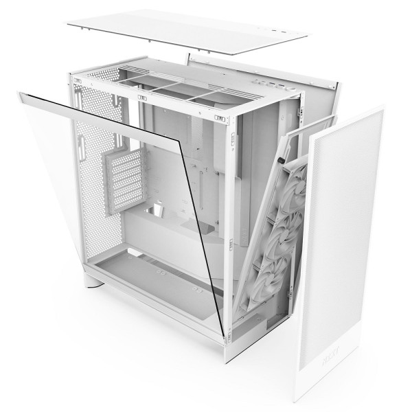 NZXT H7 Flow White (2024) Boitiers PC NZXT, Ultra Pc Gamer Maroc
