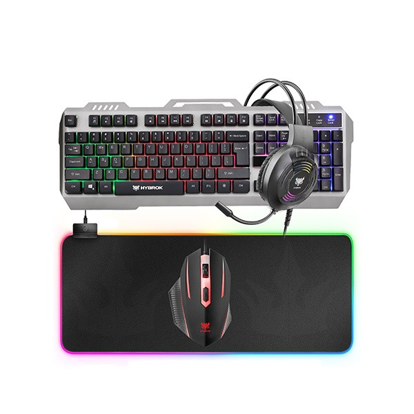 HYBROK HPG100 PACK 4in1 Périphériques HYBROK, Ultra Pc Gamer Maroc