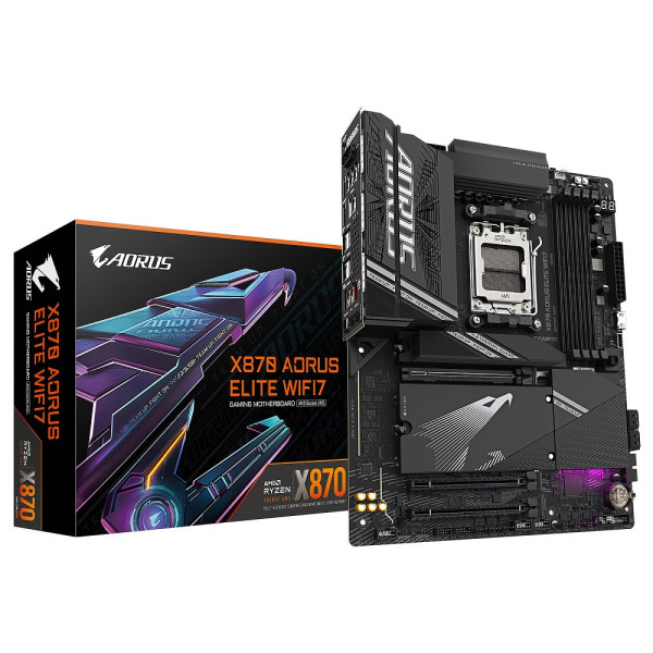 Gigabyte X870 AORUS ELITE WIFI7 Socket AM5 Gigabyte, Ultra Pc Gamer Maroc