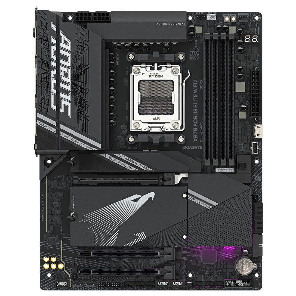 Gigabyte X870 AORUS ELITE WIFI7 Socket AM5 Gigabyte, Ultra Pc Gamer Maroc