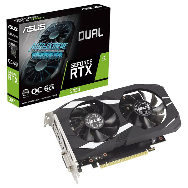 ASUS GeForce RTX 3050 DUAL OC 6GB GDDR6 Cartes graphiques ASUS, Ultra Pc Gamer Maroc