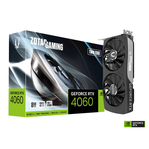 ZOTAC GeForce RTX 4060 Twin Edge 8GB GDDR6 Cartes graphiques Zotac, Ultra Pc Gamer Maroc