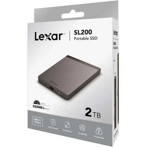 Lexar SL200 SSD 2To Disques durs externes Lexar, Ultra Pc Gamer Maroc