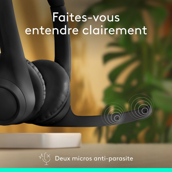 Logitech Zone 300 Black Casques Logitech, Ultra Pc Gamer Maroc