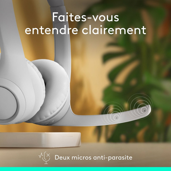 Logitech Zone 300 White Casques Logitech, Ultra Pc Gamer Maroc