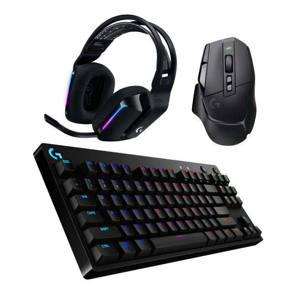 BUNDLE Logitech G PRO + G733 Lightspeed Black + G G502X Lightspeed Black