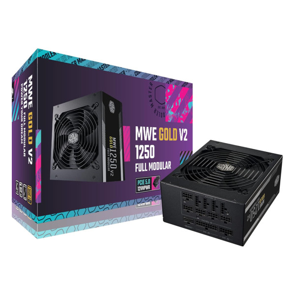 Cooler Master MWE Gold 1250 Full Modular V2 ATX 3.0 80PLUS GOLD 1250W Alimentations PC Cooler Master, Ultra Pc Gamer Maroc
