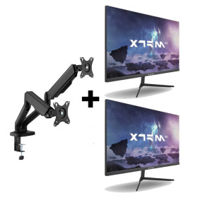 Bundle XTRMLAB XG2522F 24.5" 180Hz Fast IPS (x2) + E420C-64TDL Moniteurs XTRMLAB, Ultra Pc Gamer Maroc