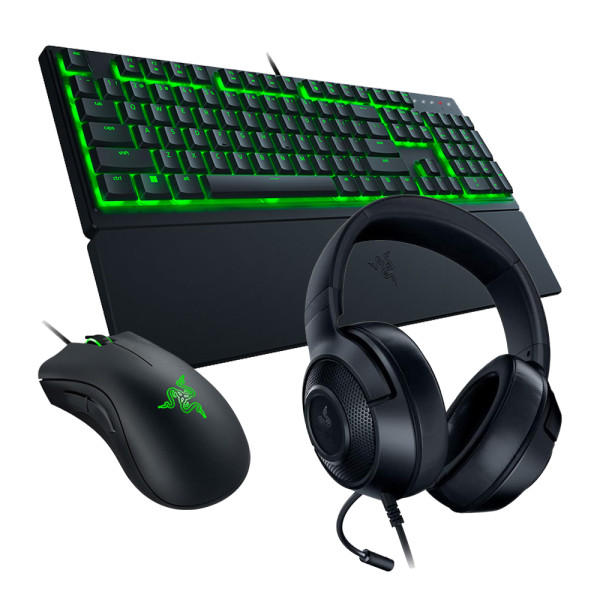Bundle Razer DeathAdder Essential + Kraken X Lite + Ornata V3 X Souris Razer, Ultra Pc Gamer Maroc