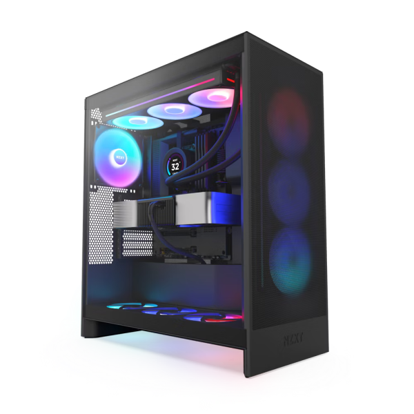 NZXT H7 Flow RGB (2024) Black Boitiers PC NZXT, Ultra Pc Gamer Maroc