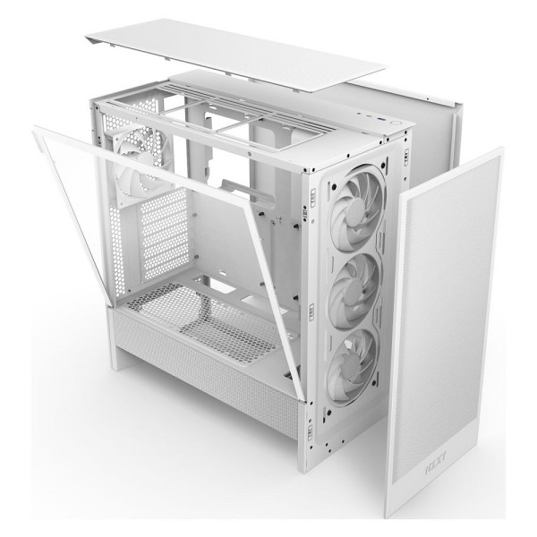 NZXT H5 Flow RGB White (2024) Les Moyennes Tours NZXT, Ultra Pc Gamer Maroc