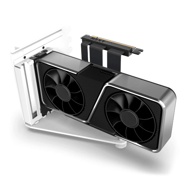 NZXT Vertical GPU Mounting Kit (White) Boitiers PC NZXT, Ultra Pc Gamer Maroc