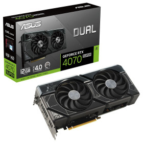 ASUS GeForce RTX 4070 SUPER Dual EVO 12GB GDDR6X Cartes graphiques ASUS, Ultra Pc Gamer Maroc