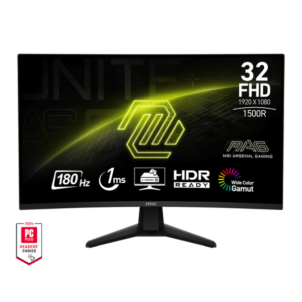 MSI MAG 32C6 32" 180Hz Curved Moniteurs MSI, Ultra Pc Gamer Maroc