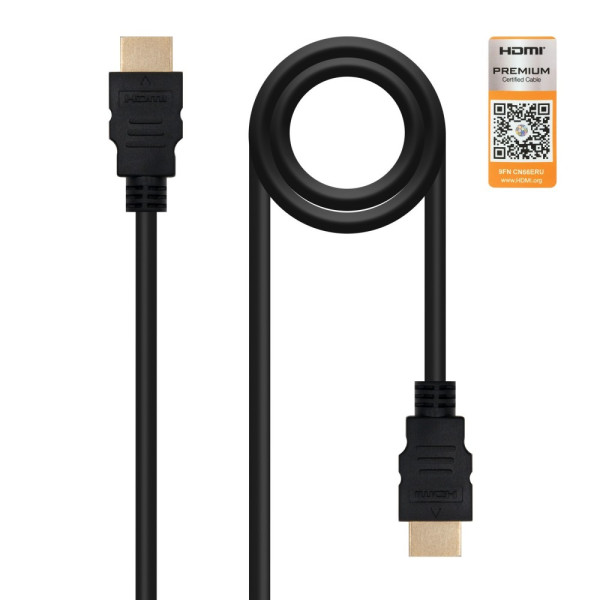 Nanocable Câble HDMI V2.0 High Speed 0.5m Câbles Nanocable, Ultra Pc Gamer Maroc