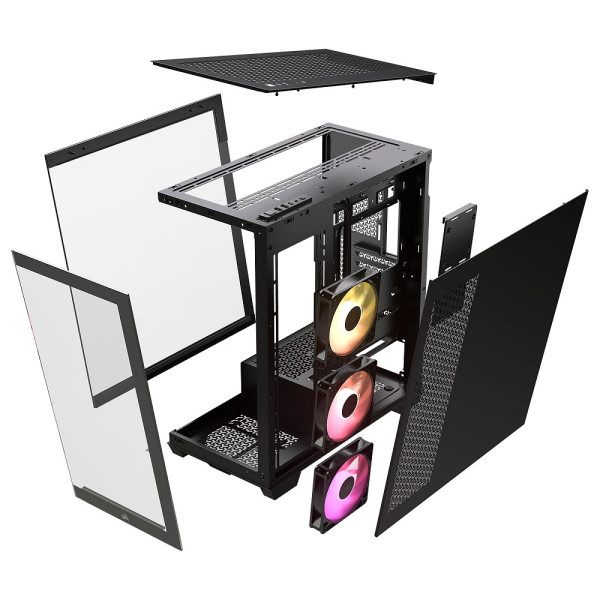Corsair 3500X ARGB Black Boitiers PC Corsair, Ultra Pc Gamer Maroc