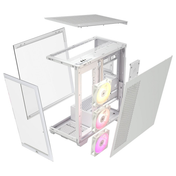 Corsair 3500X ARGB White Boitiers PC Corsair, Ultra Pc Gamer Maroc