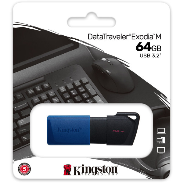 Clé USB Kingston 64GB DataTraveler Exodia M USB Stockage externe Kingston, Ultra Pc Gamer Maroc