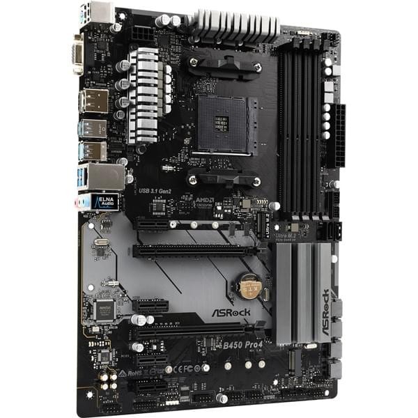 ASRock B450 Pro4 Cartes mères ASRock, Ultra Pc Gamer Maroc