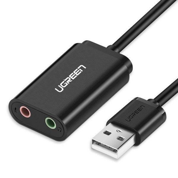 Ugreen Adaptateur USB-A to 3,5mm audio Stereo Noir (30724) Connectique UGREEN, Ultra Pc Gamer Maroc