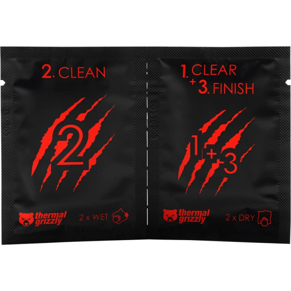 Thermal Grizzly Cleaning Wipes Pâte thermique PC Thermal Grizzly, Ultra Pc Gamer Maroc