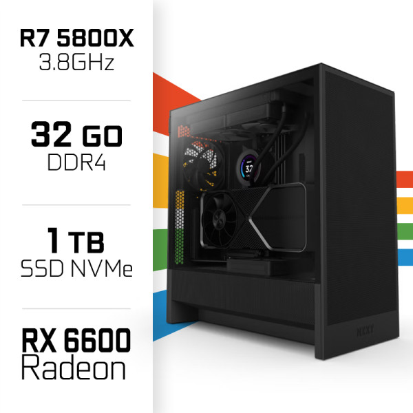 PC Gamer UltraPC Ryzen 7 5800X/1TB SSD/32GB/RX6600 PC Gamer Avancé UltraPC, Ultra Pc Gamer Maroc