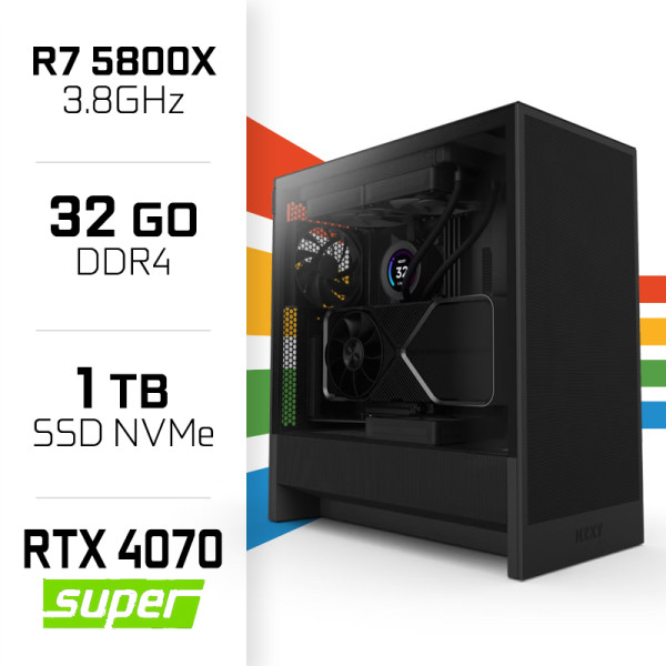 PC Gamer UltraPC Ryzen 7 5800X/1TB SSD/32GB/RTX4070 SUPER PC Gamer Avancé UltraPC, Ultra Pc Gamer Maroc