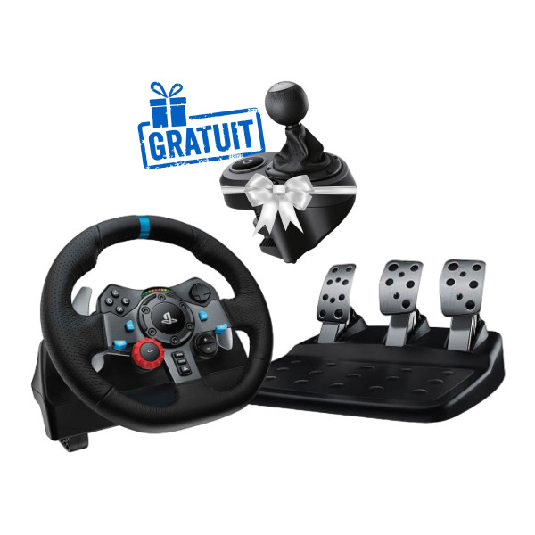 Bundle Logitech G29 Driving Force + Driving Force Shifter Volants pour PC Logitech, Ultra Pc Gamer Maroc